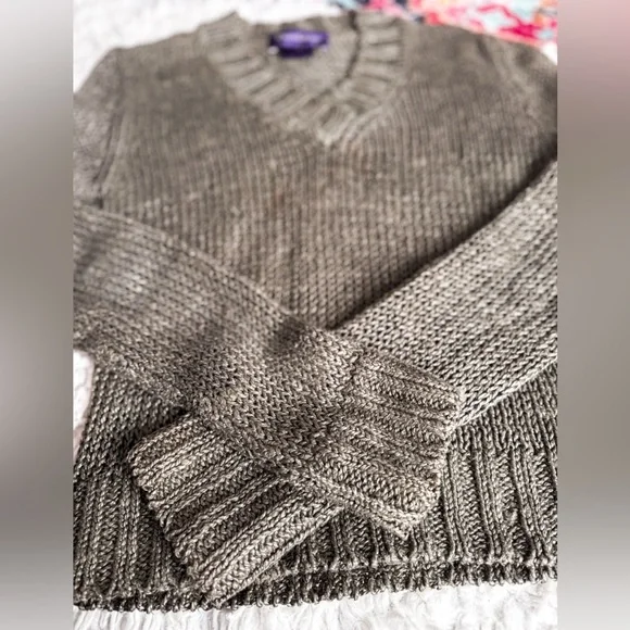 RALPH LAUREN PURPLE LABEL COLLECTION KNIT SWEATER